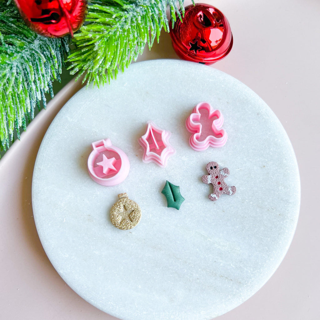 kitandco.com.au Cutter Christmas Stud Set - Bauble