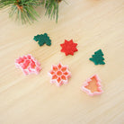 kitandco.com.au Cutter Christmas Stud Set - Holly
