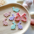 kitandco.com.au Cutter Floral Bunny Cutter & Stamp Set (3pc)