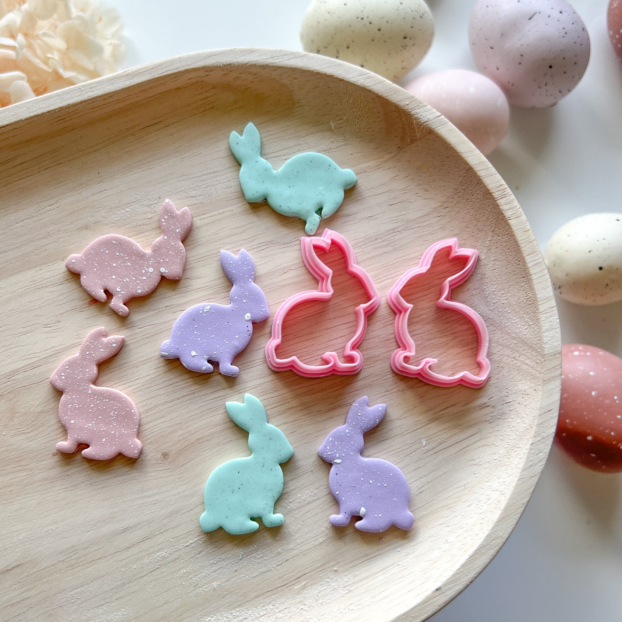 kitandco.com.au Cutter Floral Bunny Cutter & Stamp Set (3pc)