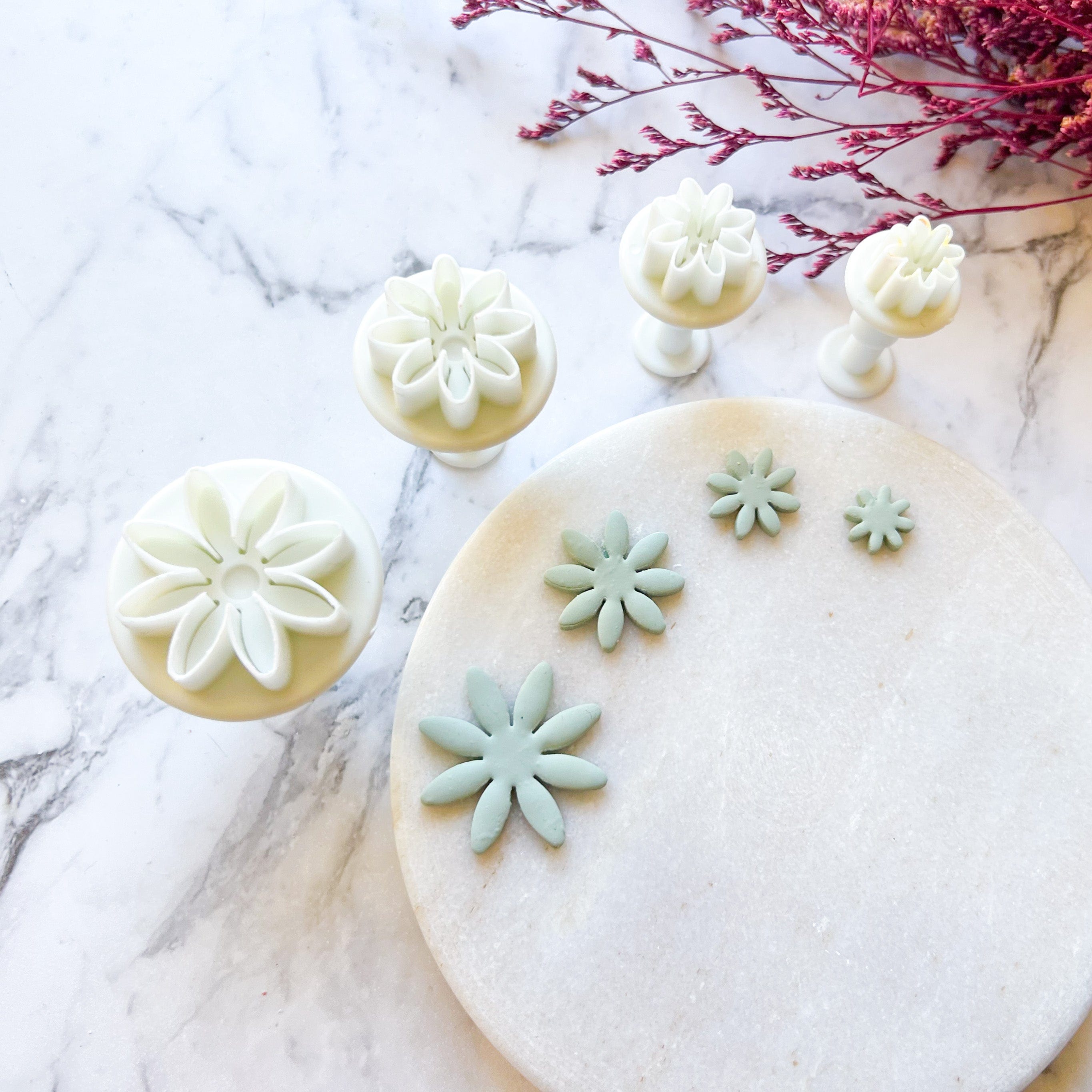 kitandco.com.au Cutter Flower #2 Push Cutter Set (4 pce)