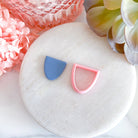 kitandco.com.au Cutter Half Oval Dangle - Clay Cutter