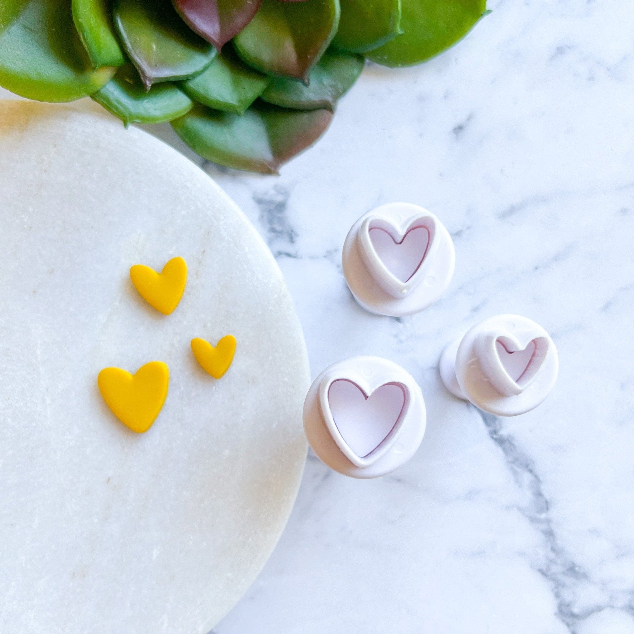 Heart Push Cutter Set (3 pcs) DISCONTINUED - Kit & Co.Cutter