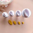 kitandco.com.au Cutter Oval Push Cutter Set (4 pcs)