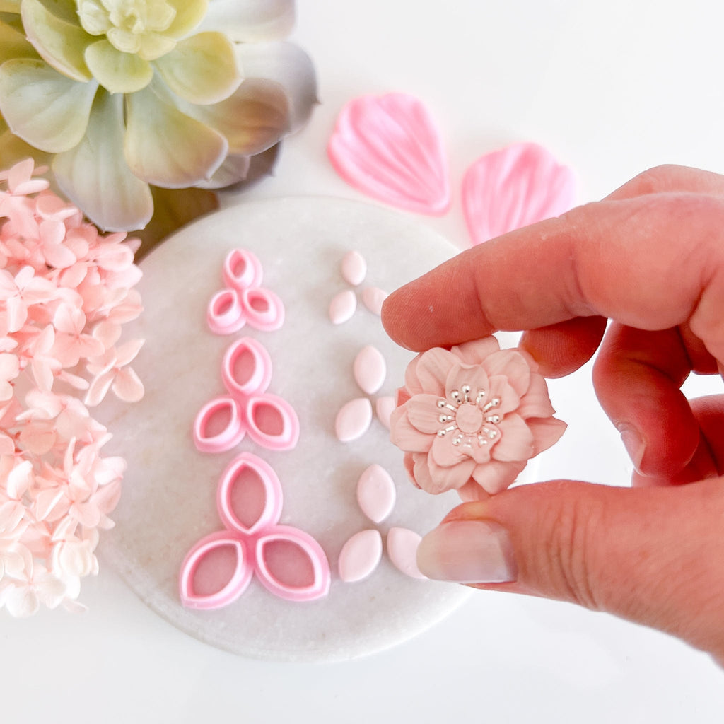 kitandco.com.au Cutter Petal Cutter Set (3pcs) - Pointed Petal