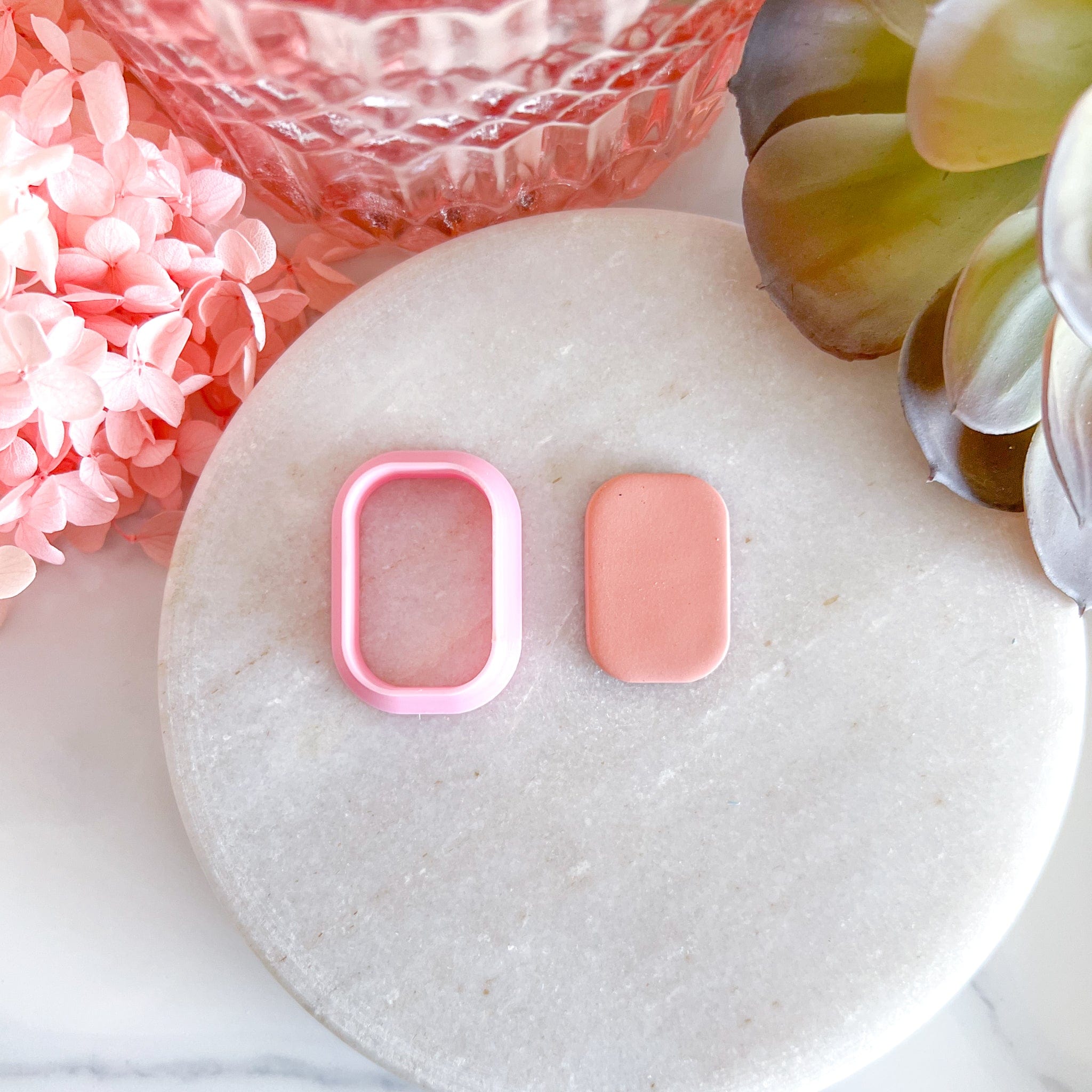 kitandco.com.au Cutter Rounded Rectangle Dangle - Clay Cutter