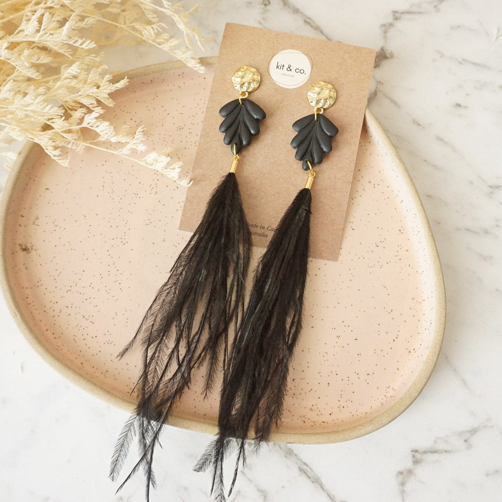 kitandco.com.au Earrings "Carina" - Black