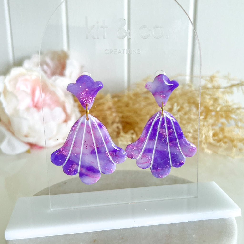 kitandco.com.au Earrings "Lavender" Style #6