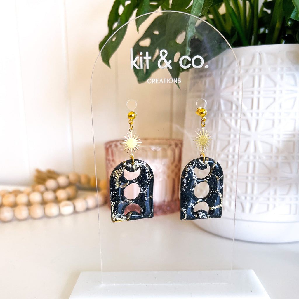 kitandco.com.au Earrings Night Magic - Moon Phases