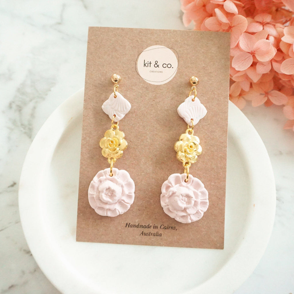 kitandco.com.au Earrings Pink "Siena" - Choose Colour