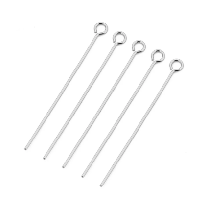 kitandco.com.au Silver Eye Head Pin - (30 pcs) Choose Colour