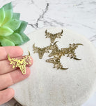 kitandco.com.au "Floral Skull" Charm - 6 pcs