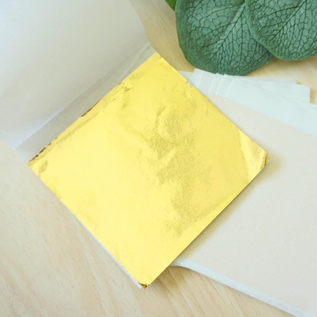kitandco.com.au Foil Metallic Leaf Foil - Bright Gold (20 pcs)