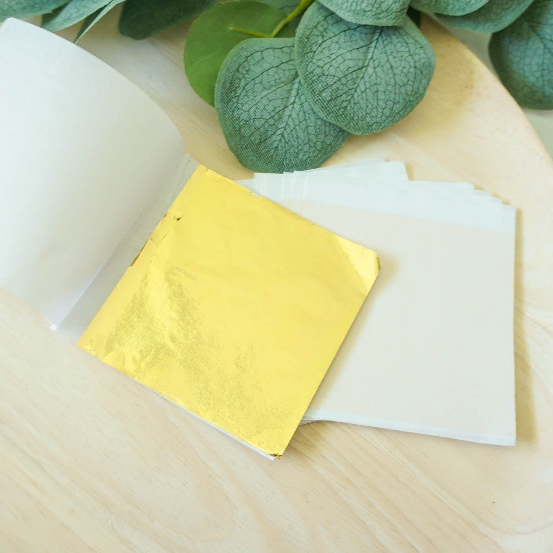 kitandco.com.au Foil Metallic Leaf Foil - Bright Gold (20 pcs)