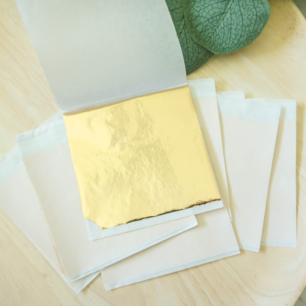 kitandco.com.au Foil Metallic Leaf Foil - Champagne Gold (20 pcs)