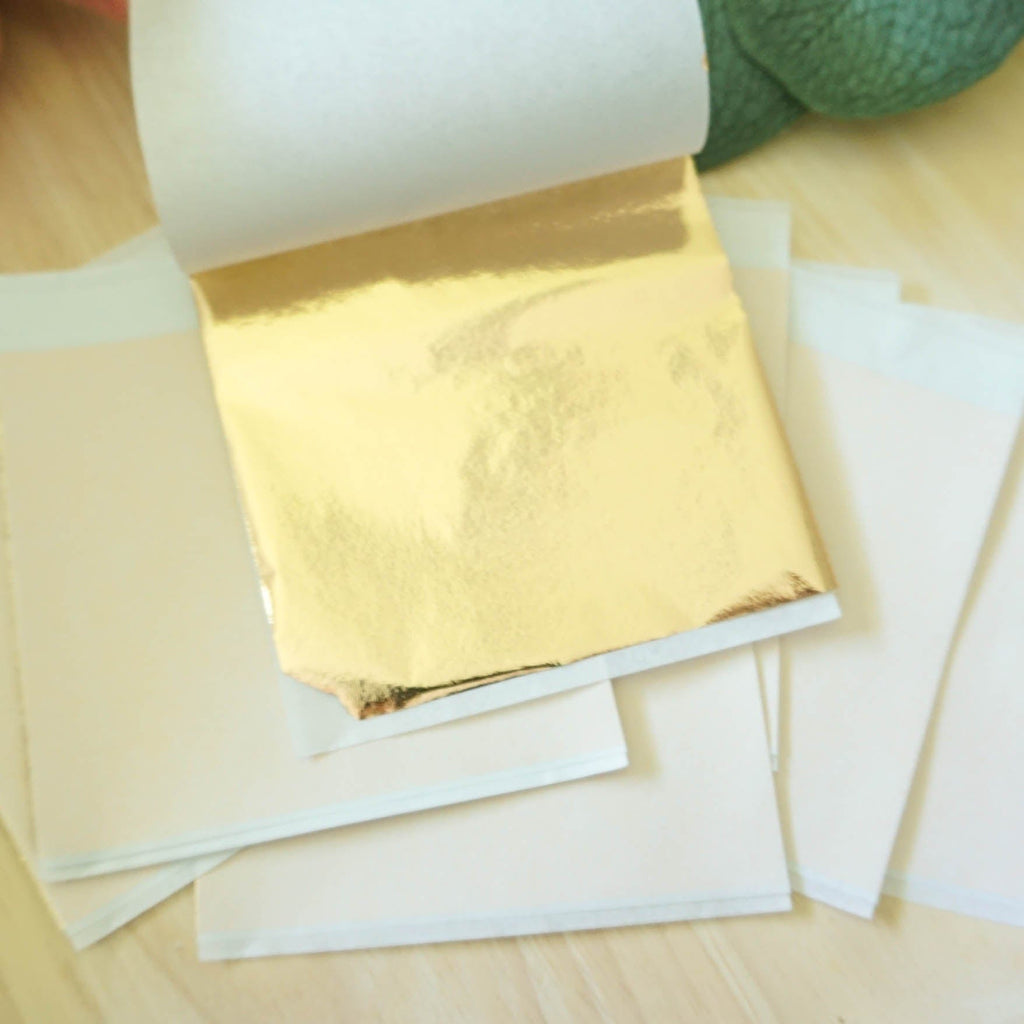 kitandco.com.au Foil Metallic Leaf Foil - Champagne Gold (20 pcs)