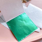 kitandco.com.au Foil Metallic Leaf Foil - Emerald Green (20 pcs)