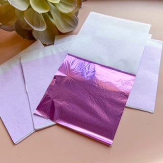 kitandco.com.au Foil Metallic Leaf Foil - Mauve (20 pcs)
