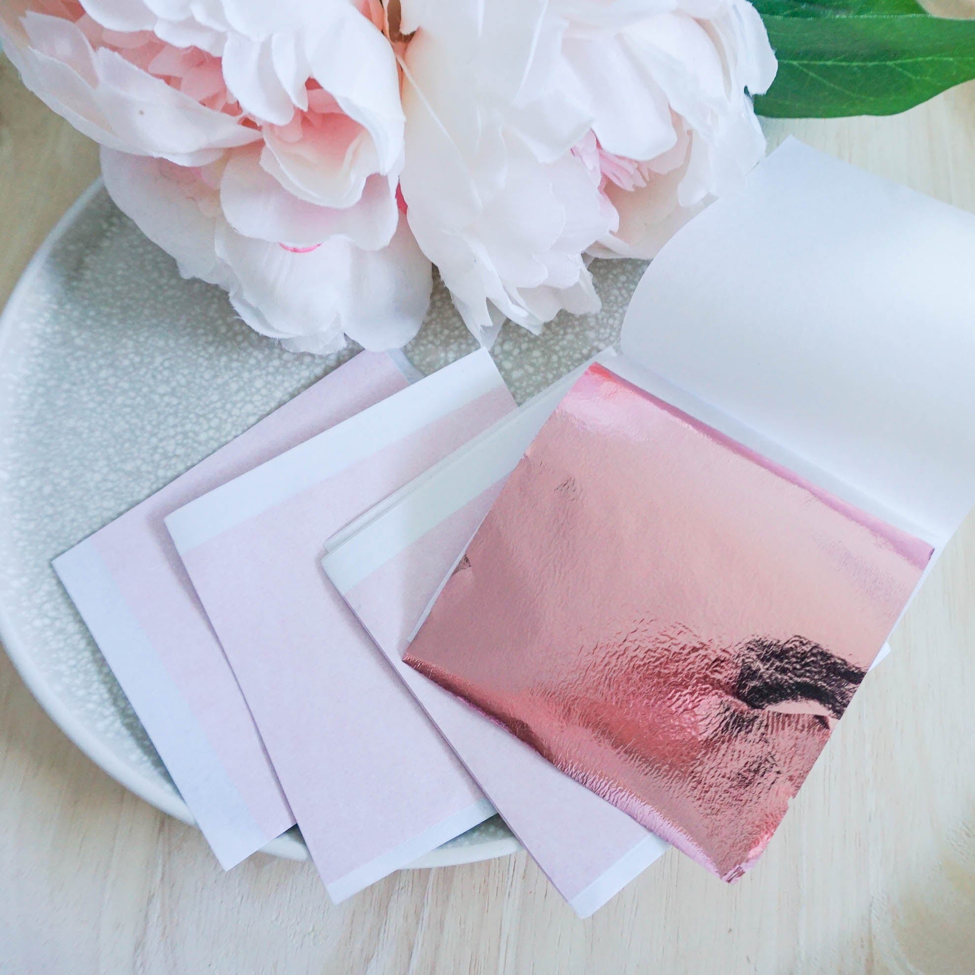 kitandco.com.au Foil Metallic Leaf Foil - Rose (20 pcs)