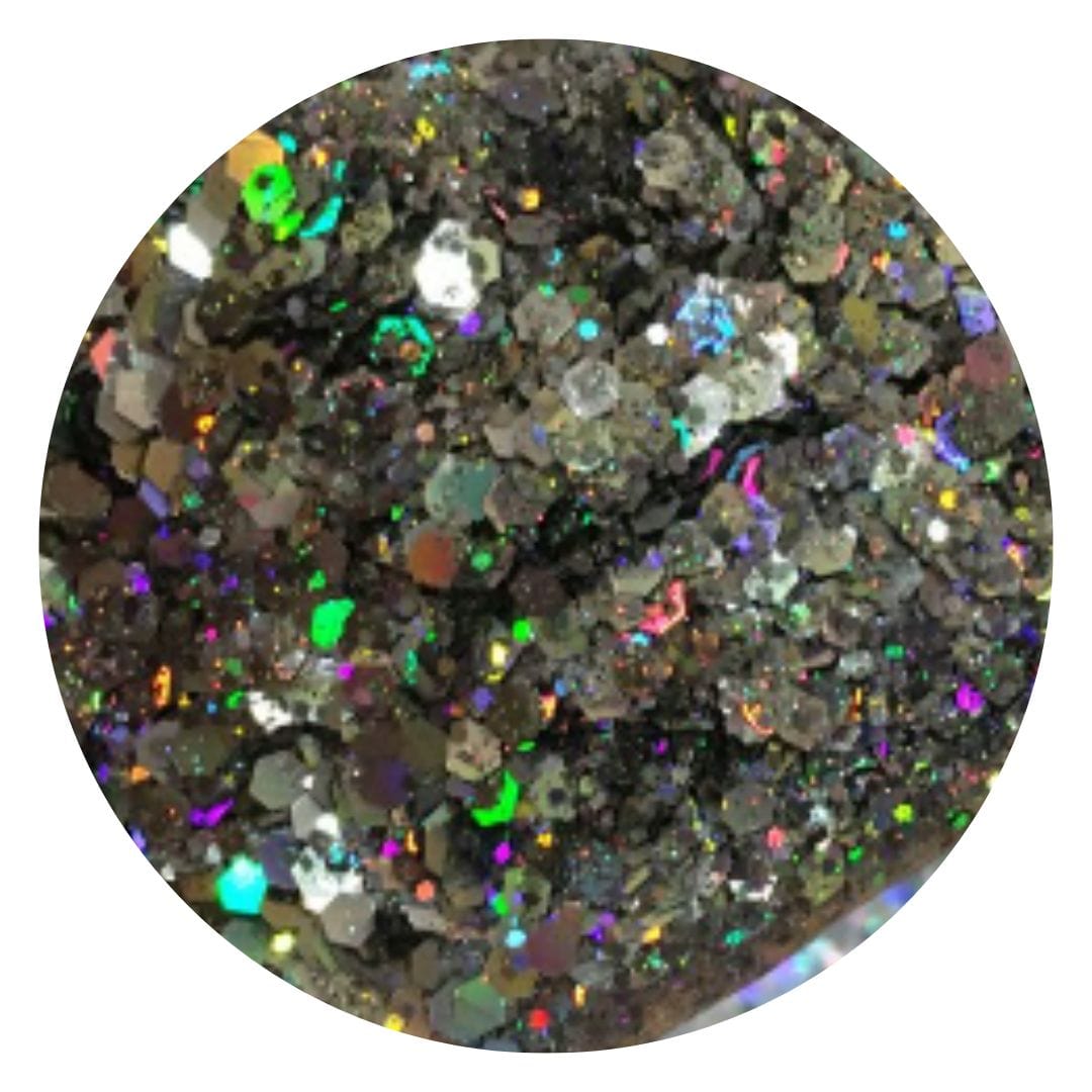 kitandco.com.au Glitter Charcoal - Holographic Chunky Glitter 20g