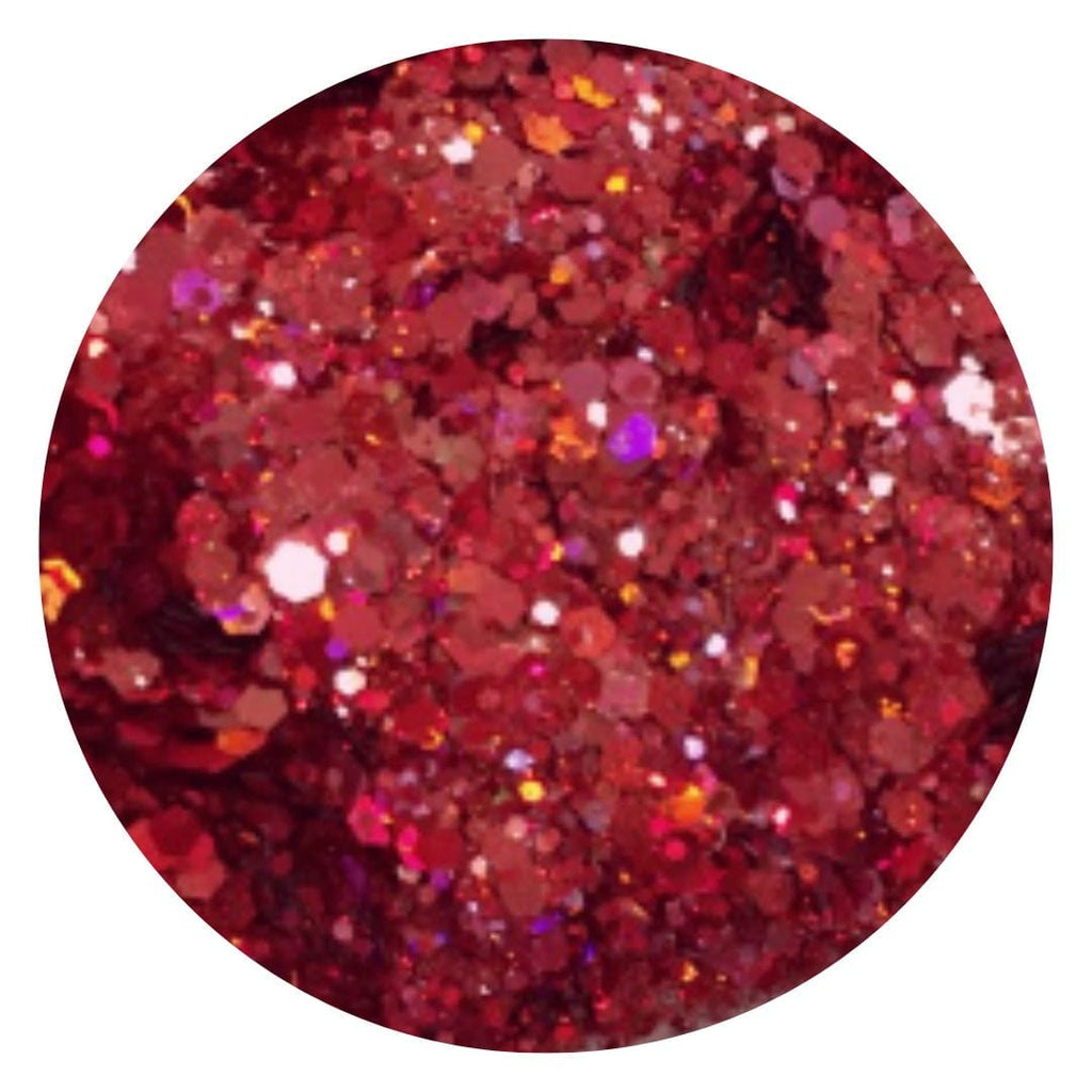 kitandco.com.au Glitter Red - Holographic Chunky Glitter 20g