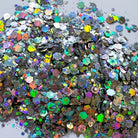 kitandco.com.au Glitter Silver - Holographic Chunky Glitter