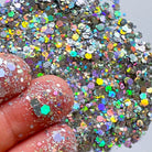 kitandco.com.au Glitter Silver - Holographic Chunky Glitter