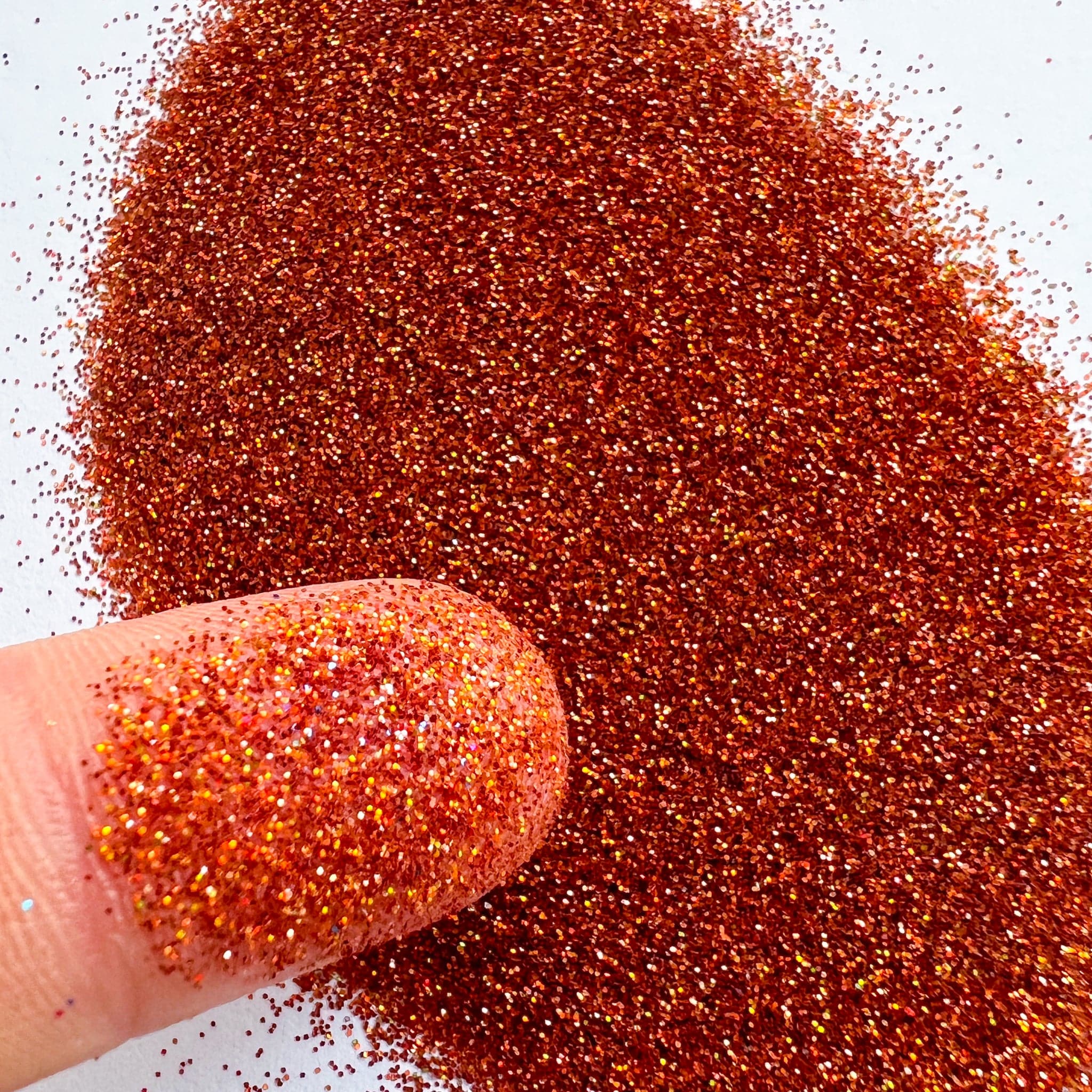 kitandco.com.au glitter Ultra Fine Glitter - Holographic Rust Orange