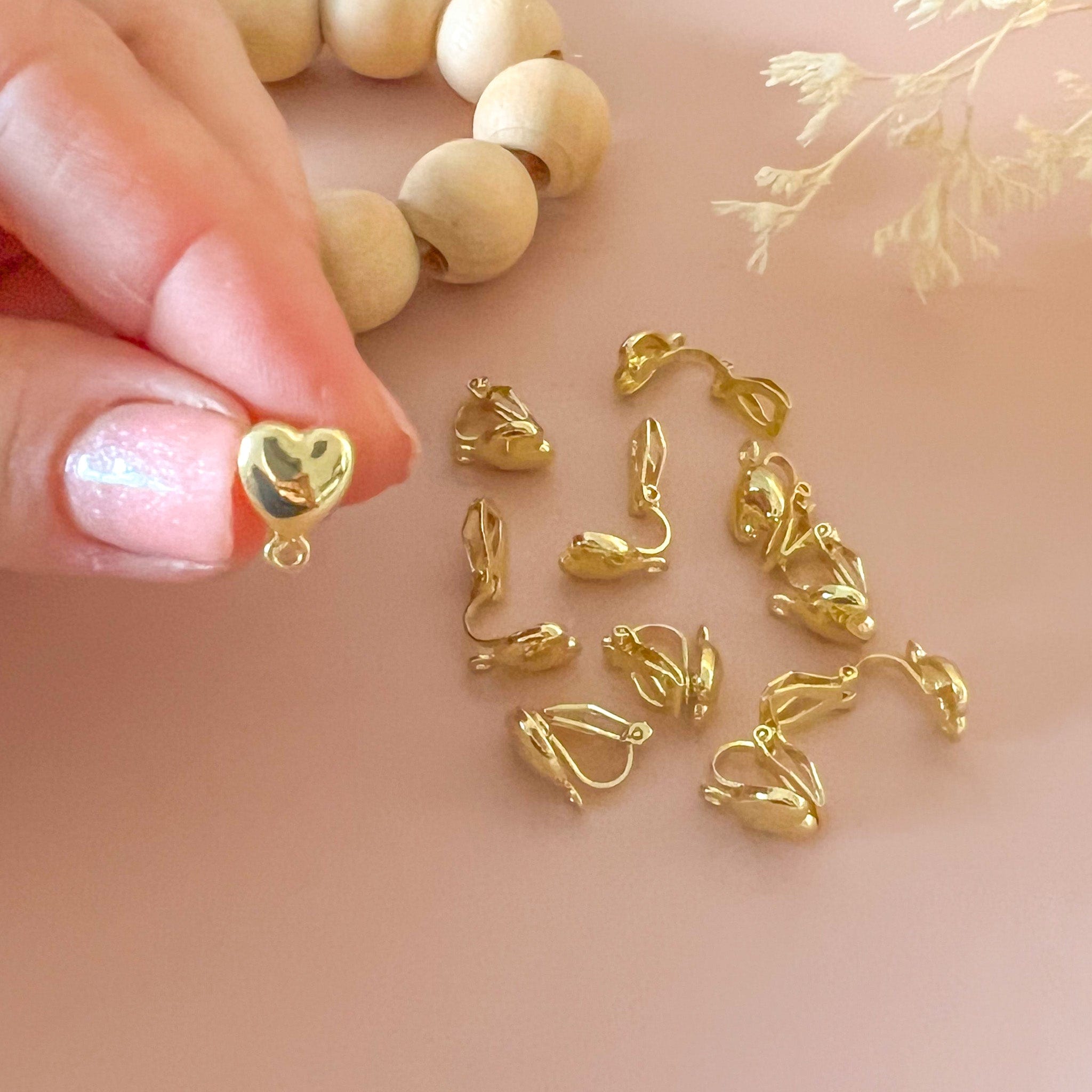 kitandco.com.au "Heart" - Clip On Earring Stud (10 pcs)