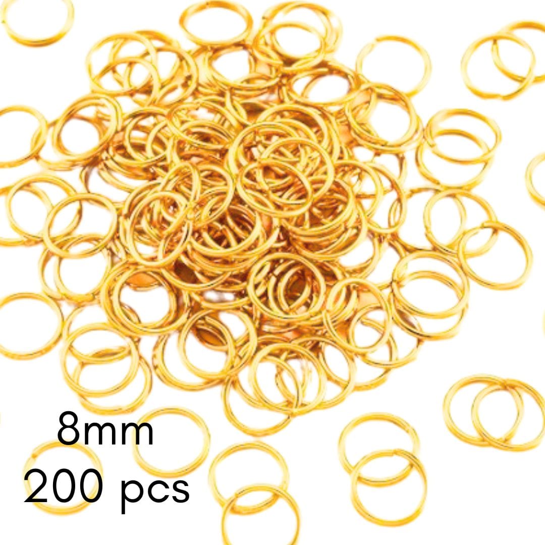 kitandco.com.au Jump Rings - Gold 200 pcs