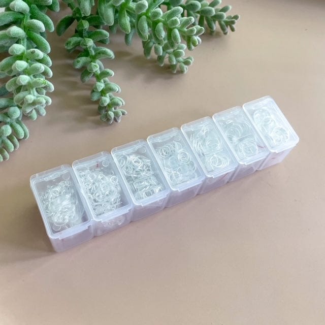 kitandco.com.au Silver Jump Rings -  Mixed Size Set