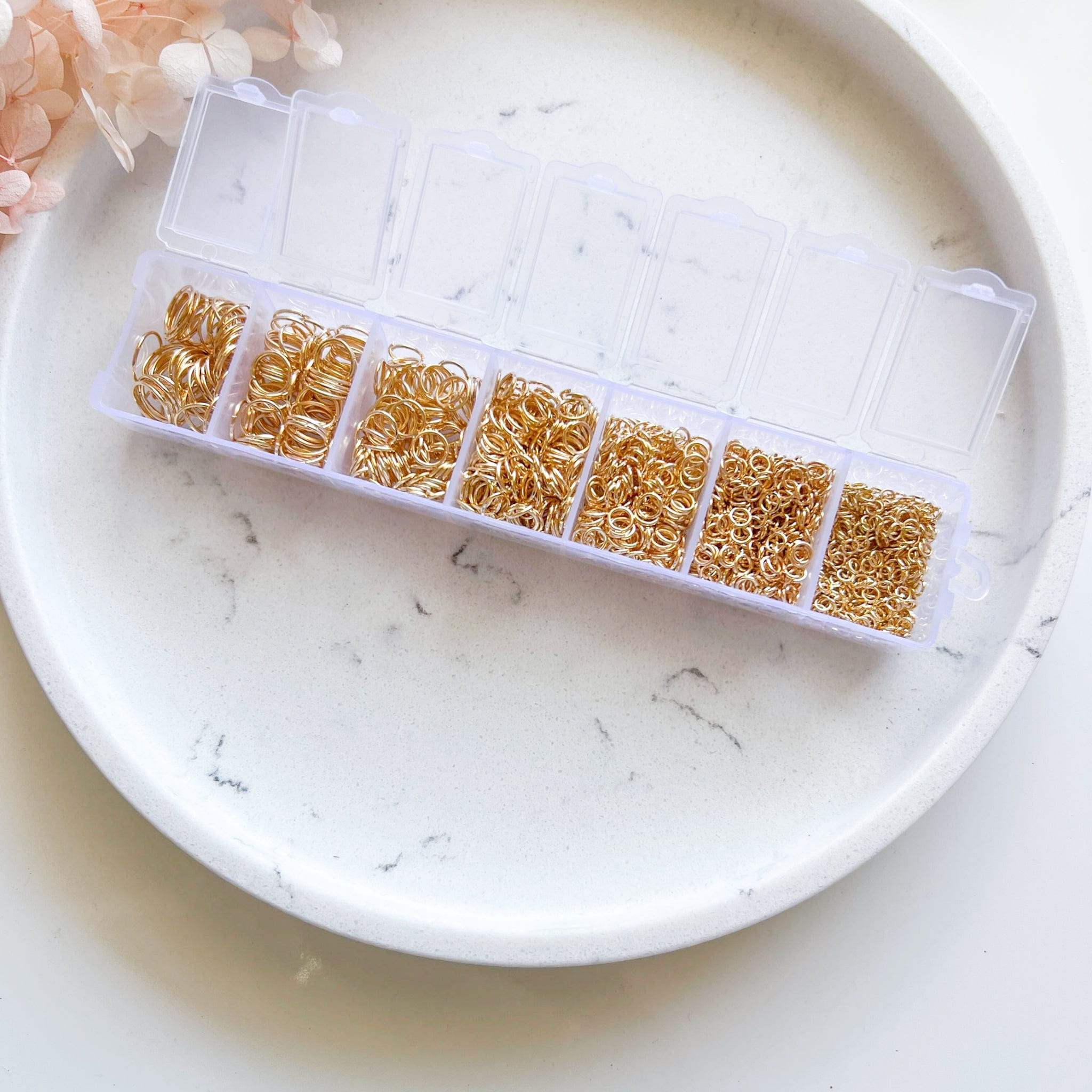 kitandco.com.au KC Gold Jump Rings -  Mixed Size Set