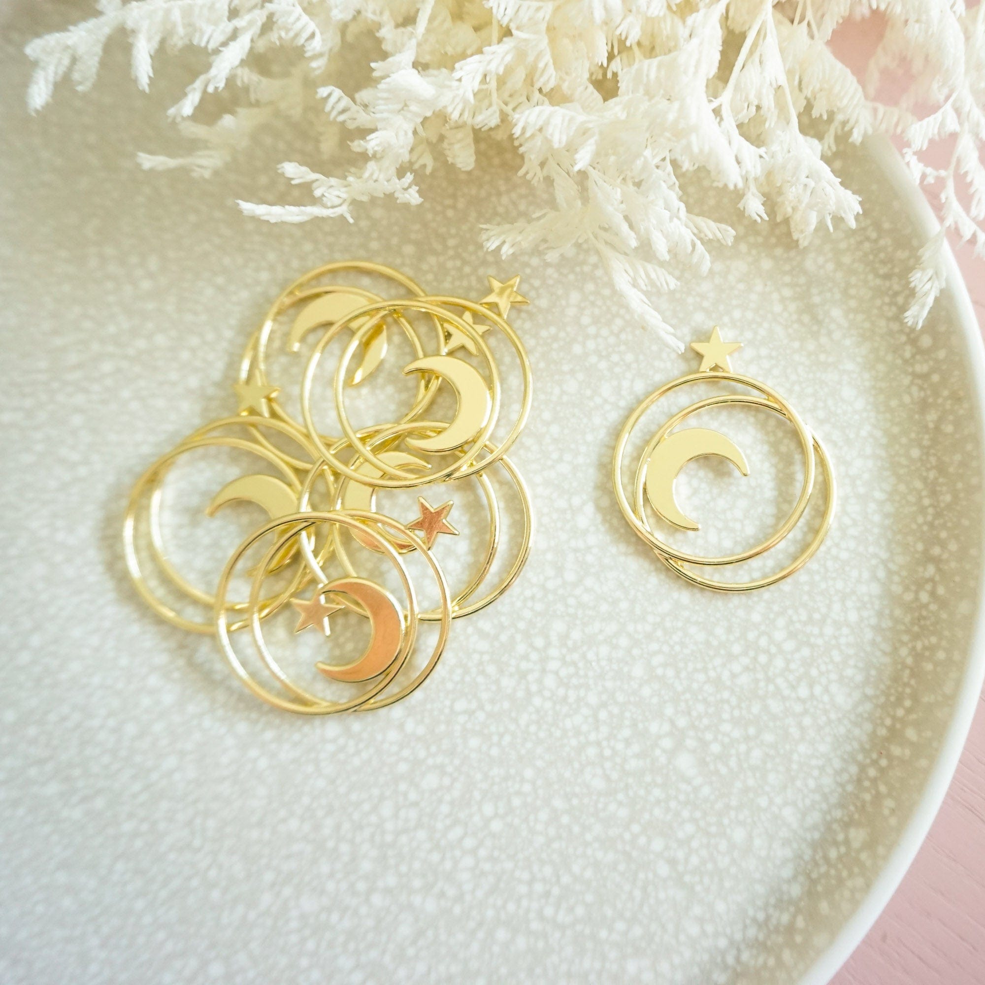 kitandco.com.au Moon & Stars Charm - 6 pcs