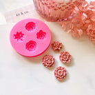kitandco.com.au Mould "Four Flowers" - Silicone Mould