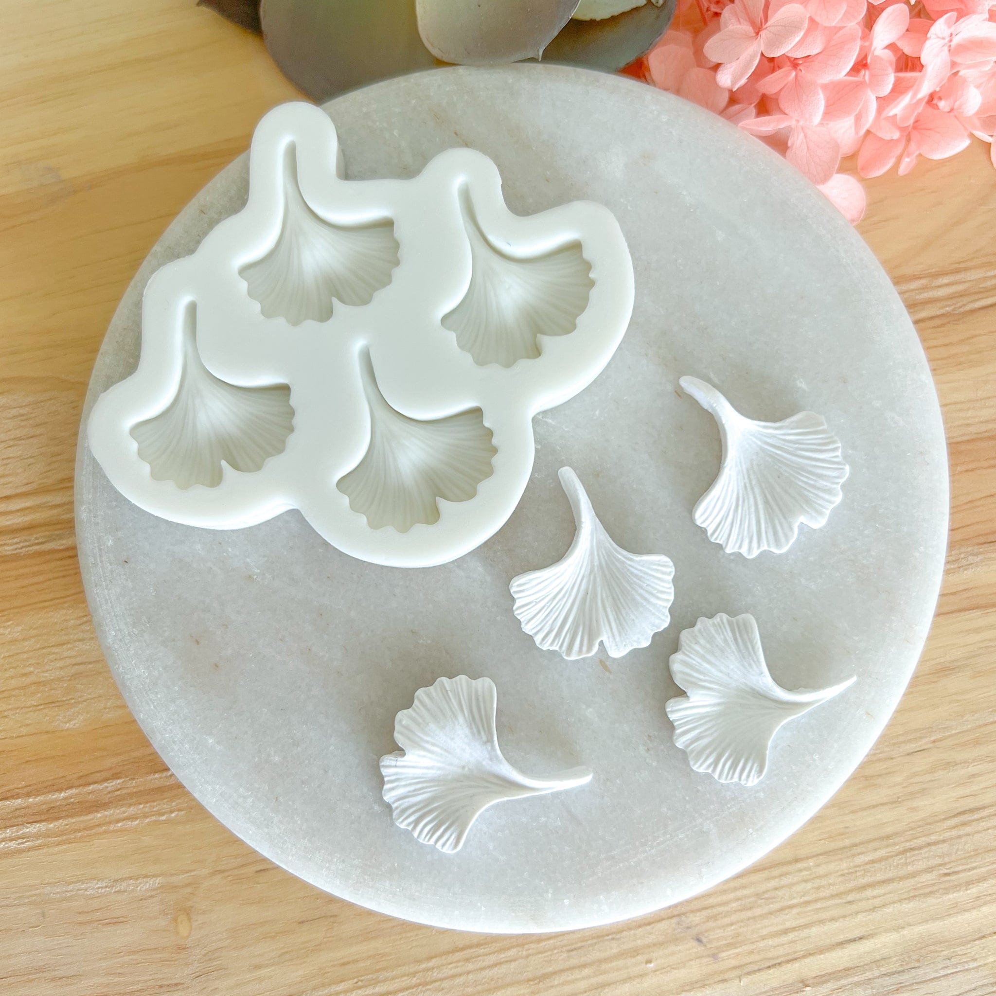 kitandco.com.au Mould "Ginkgo Leaves" - Silicone Mould