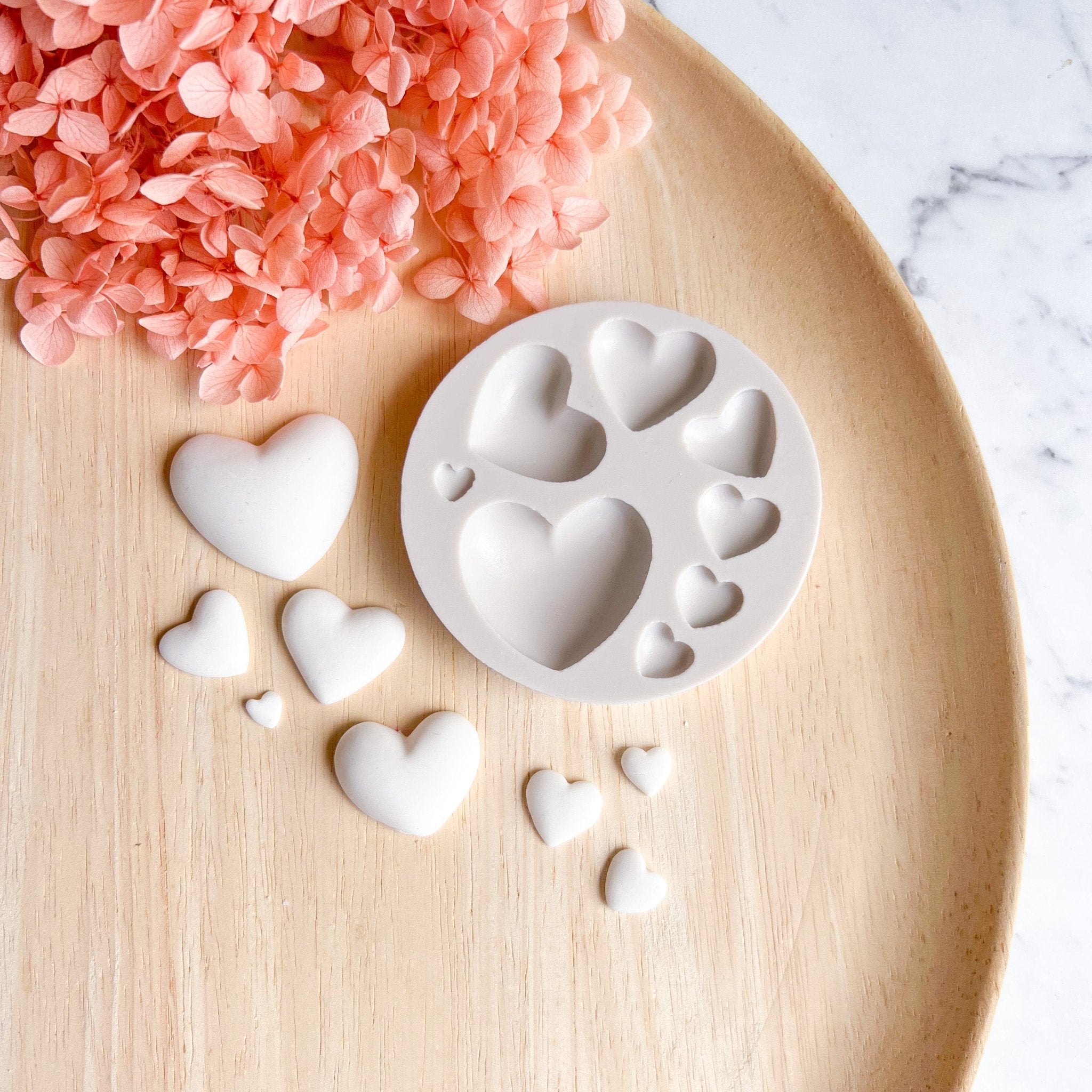 "Hearts" - Silicone Mould - Kit & Co.Mould