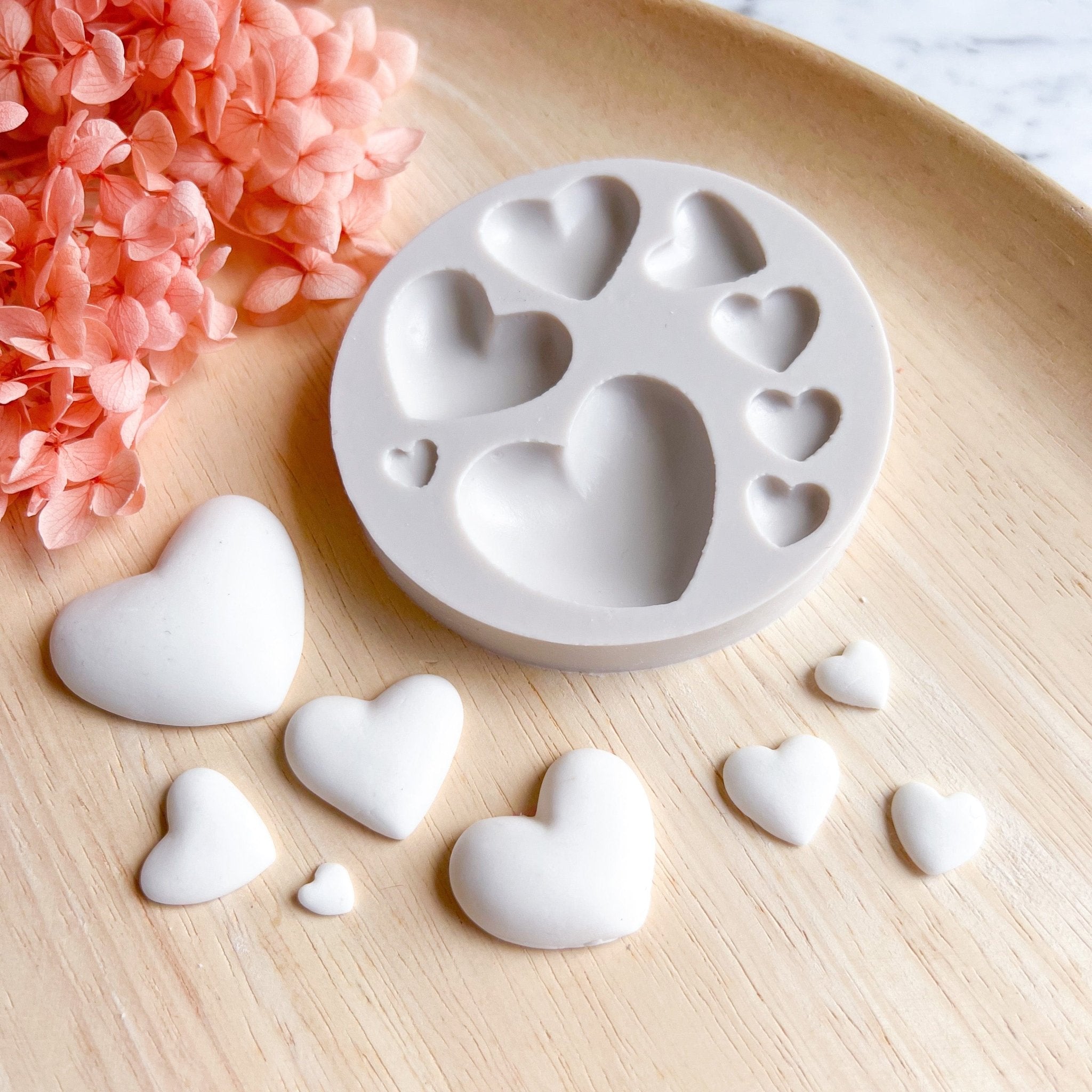 "Hearts" - Silicone Mould - Kit & Co.Mould