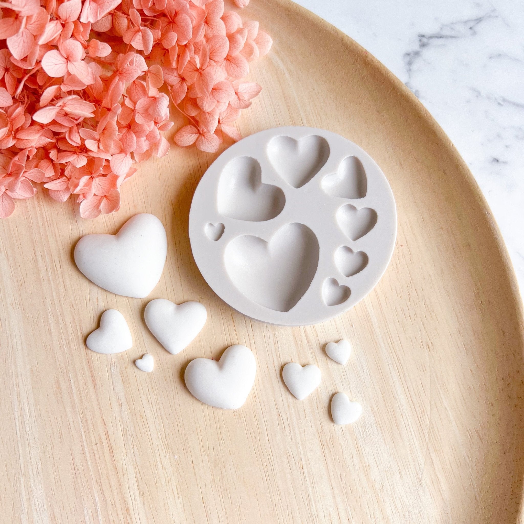 "Hearts" - Silicone Mould - Kit & Co.Mould