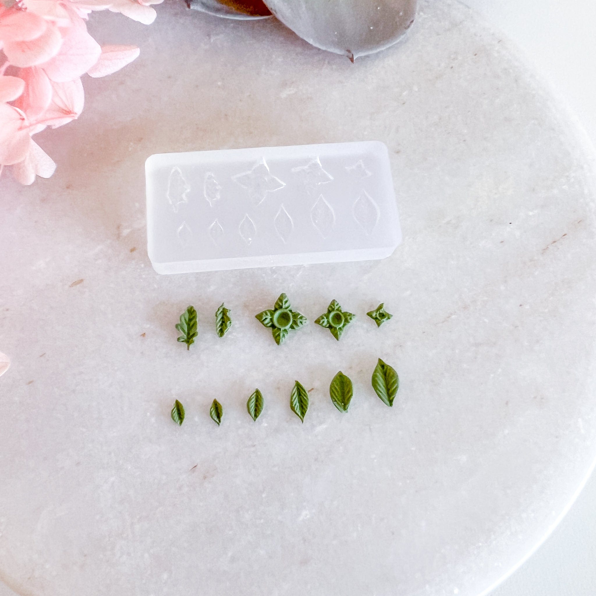 kitandco.com.au Mould "Micro Leaf" #1 - Silicone Mould