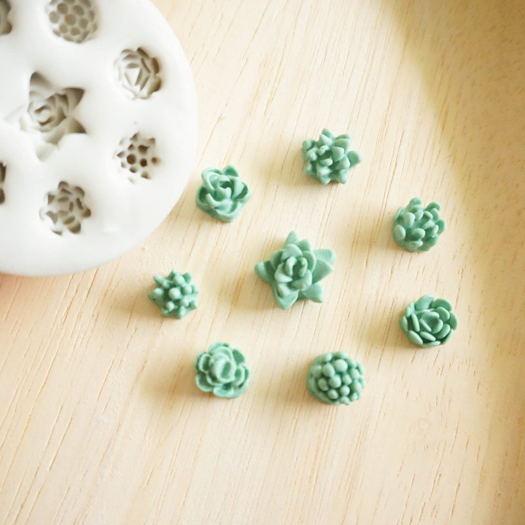 kitandco.com.au Mould "Mini Succulents" - Silicone Mould