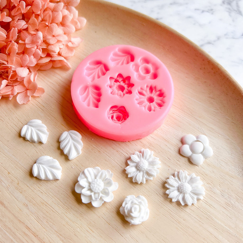 kitandco.com.au Mould "Mixed Florals" - Silicone Mould