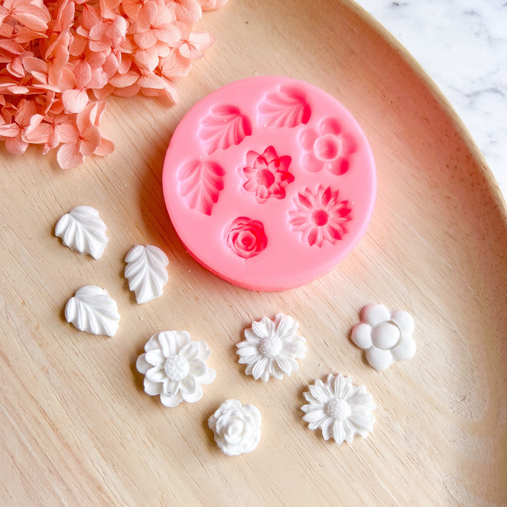 kitandco.com.au Mould "Mixed Florals" - Silicone Mould