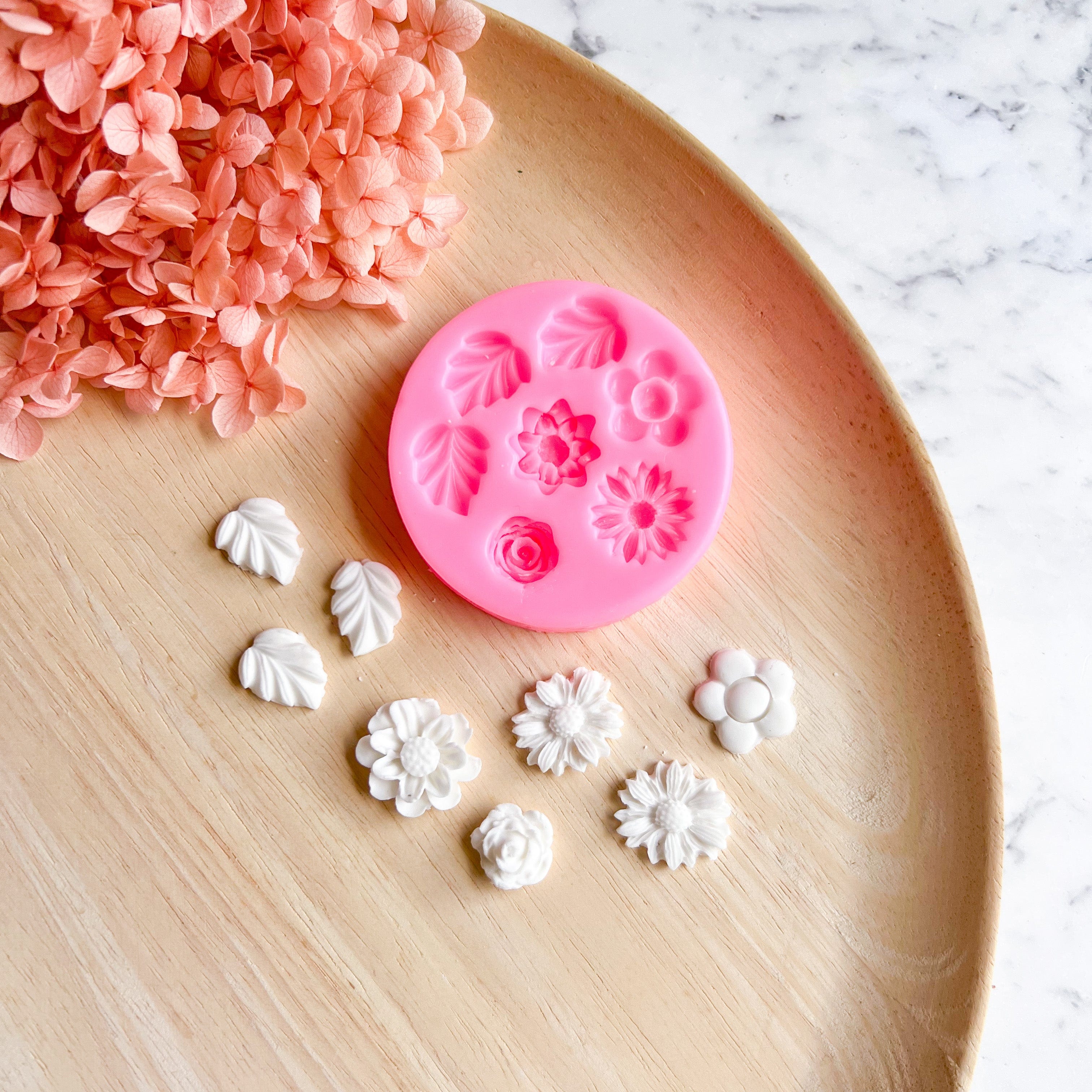 kitandco.com.au Mould "Mixed Florals" - Silicone Mould