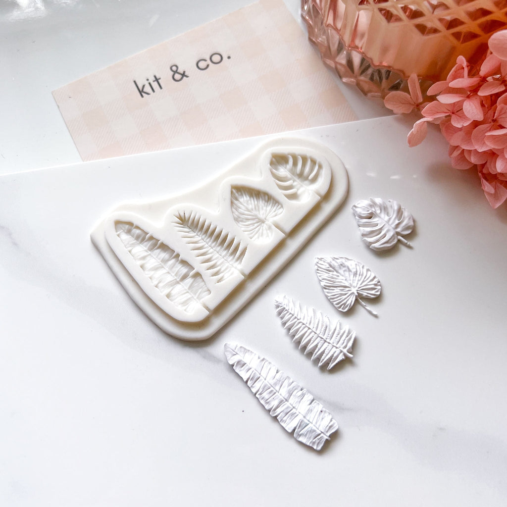 kitandco.com.au Mould "Tropical Leaves" - Silicone Mould