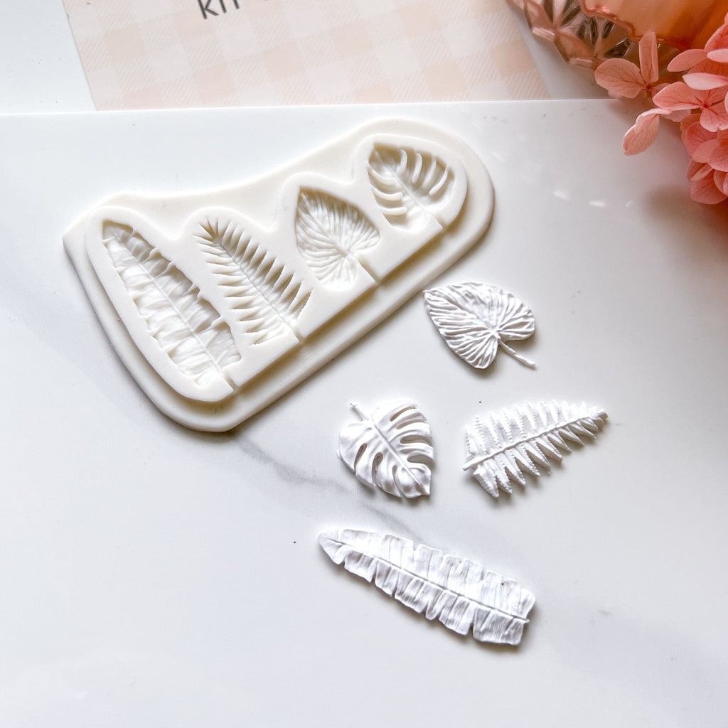 kitandco.com.au Mould "Tropical Leaves" - Silicone Mould