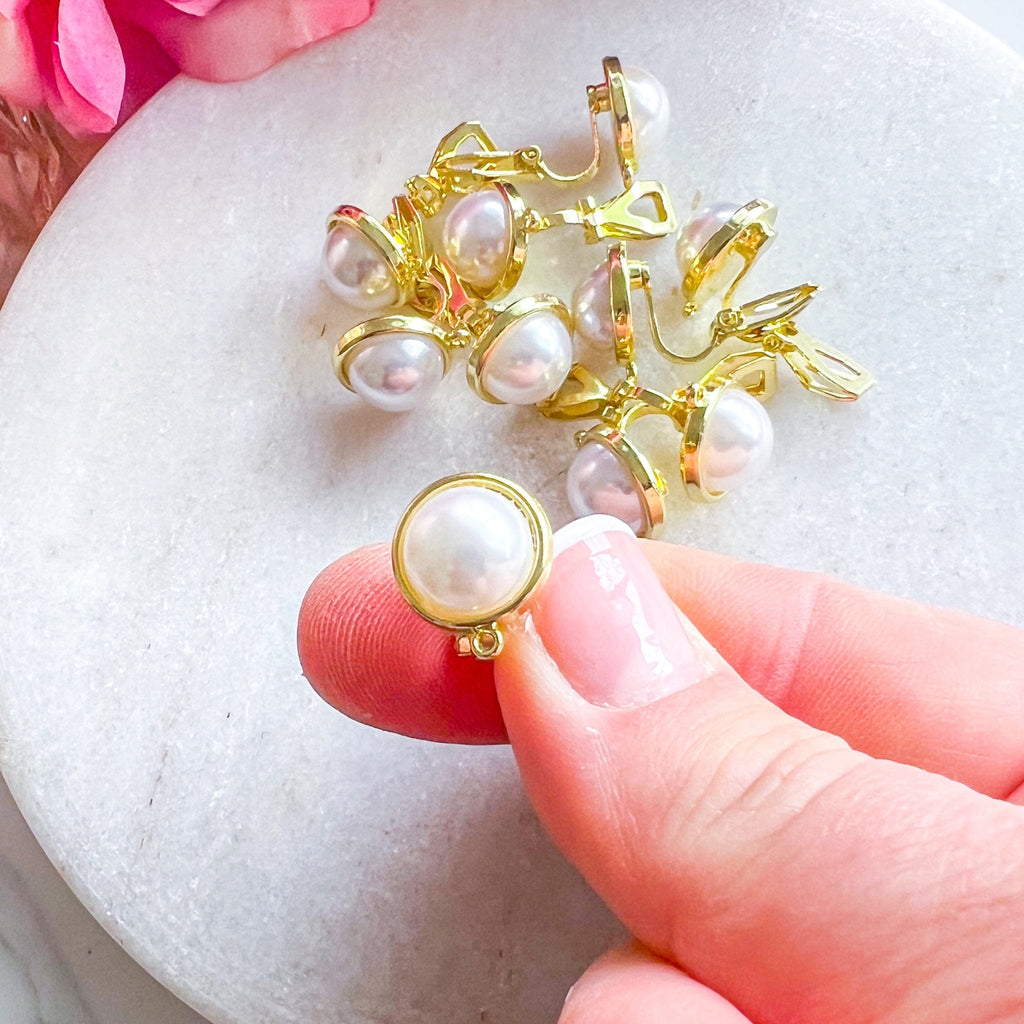 kitandco.com.au "Pearl Clip On" - Earring Stud (10pcs)