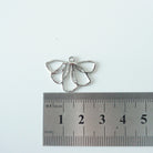 kitandco.com.au Petal Dangle Charm - 10 pcs Silver