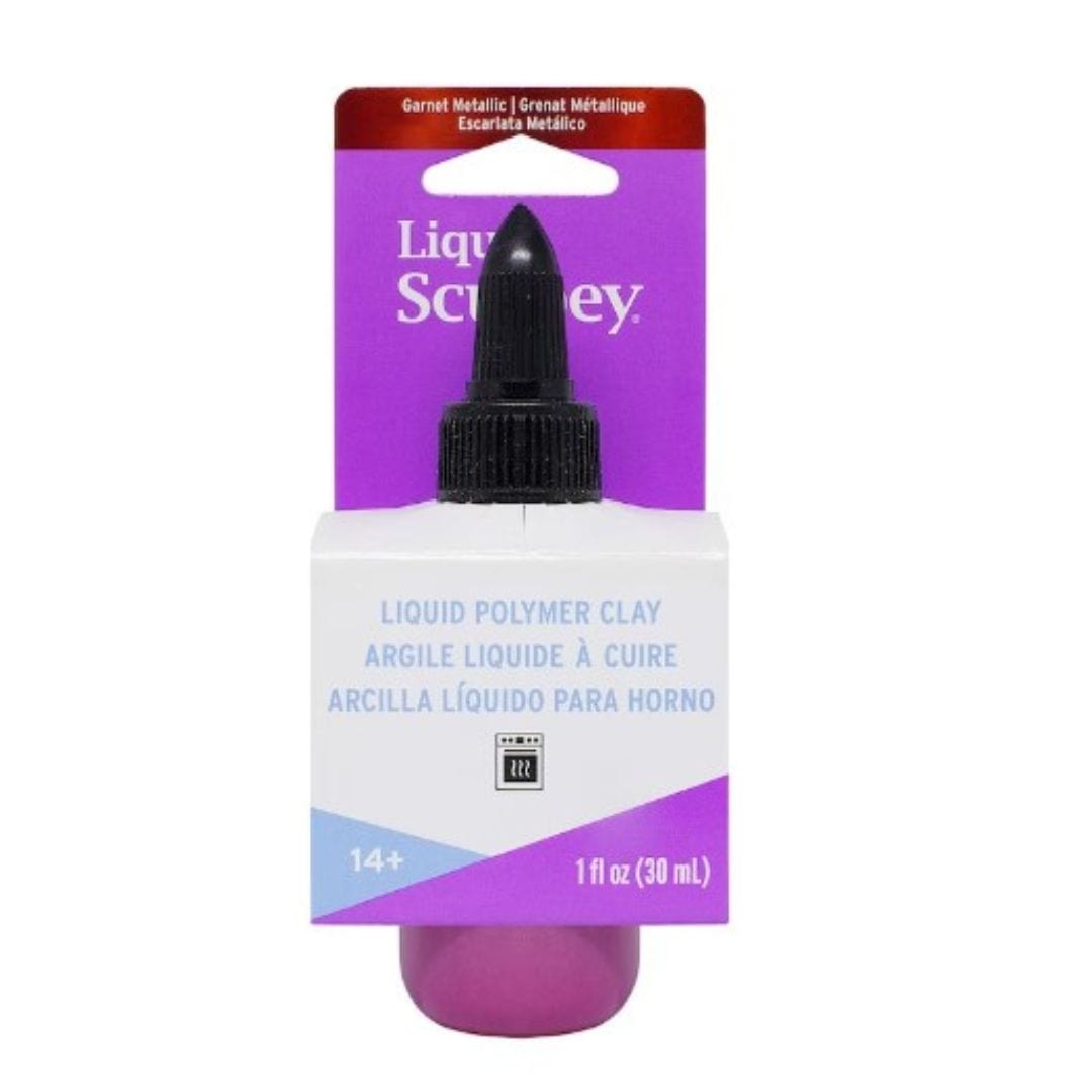 kitandco.com.au Polymer Clay Sculpey Liquid Polymer Clay - Garnet Metallic 30ml