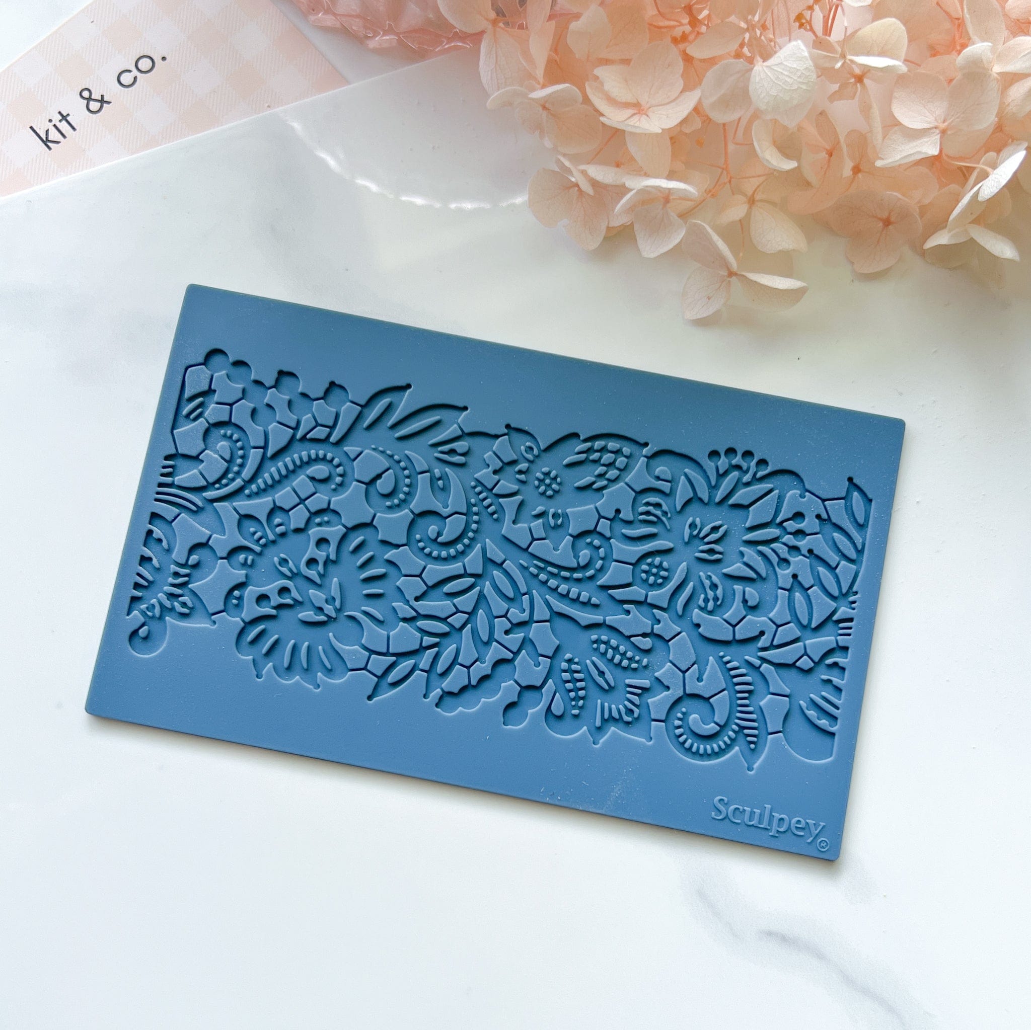 kitandco.com.au Polymer Clay Sculpey Silicone Mould - Lace