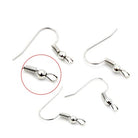 kitandco.com.au Stainless Steel Shepard Hooks Silver - 100pcs